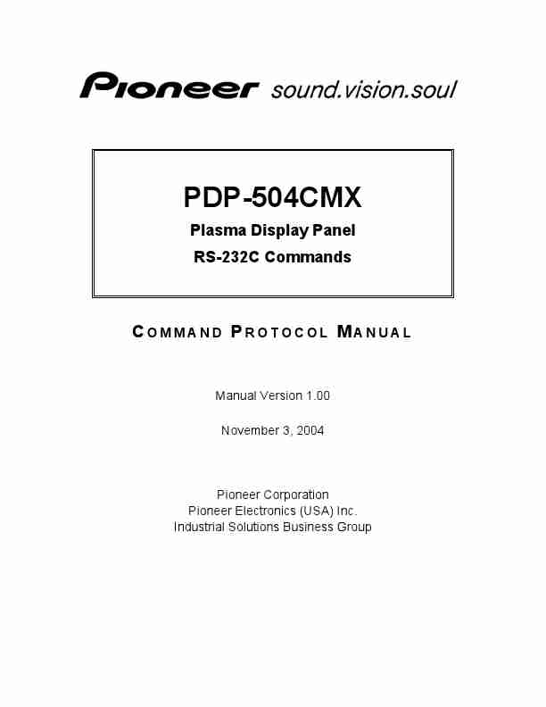 Pioneer Flat Panel Television PDP-504CMX-page_pdf